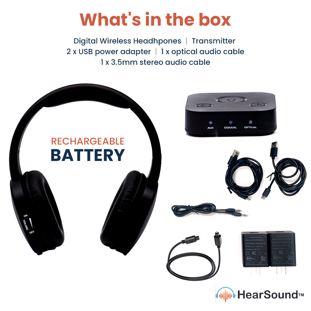 Wireless TV Headphones