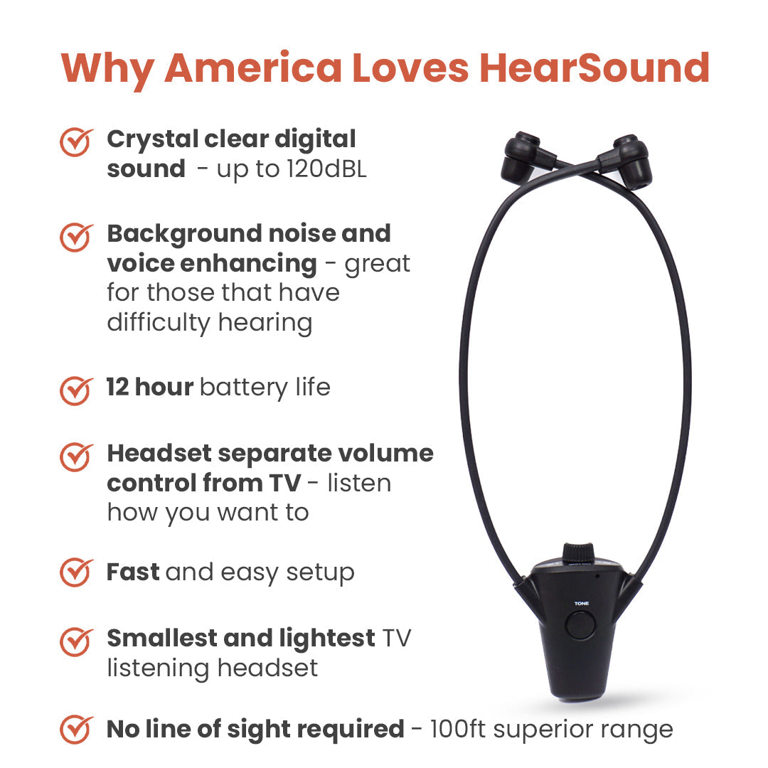 HearSound Platinum – Wireless TV Listening System